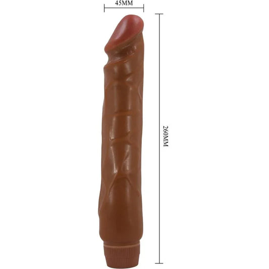 BAILE - JACK VIBRADOR REALÍSTICO 26 CM MULATO - Nuvica
