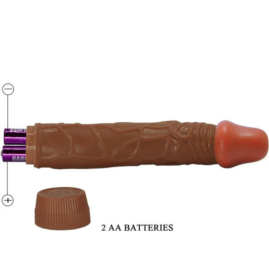 BAILE - BOB VIBRADOR REALÍSTICO 22.5 CM MULATO - Nuvica