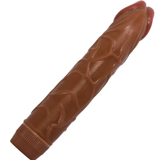 BAILE - BOB VIBRADOR REALÍSTICO 22.5 CM MULATO - Nuvica