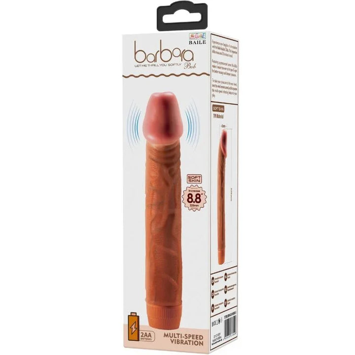 BAILE - BOB VIBRADOR REALÍSTICO 22.5 CM MULATO - Nuvica