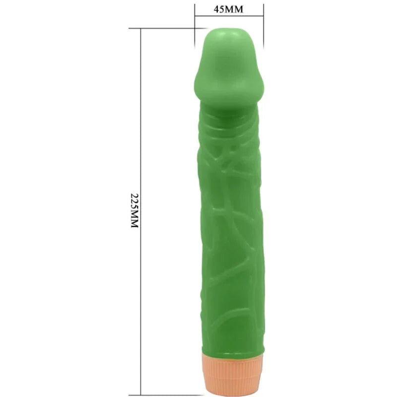 BAILE - BILL VIBRADOR REALÍSTICO 22.5 CM VERDE - Nuvica