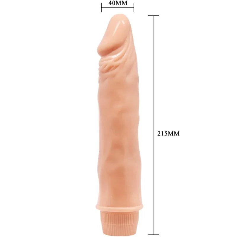 BAILE - DWARF VIBRADOR REALÍSTICO 21 CM NATURAL - Nuvica