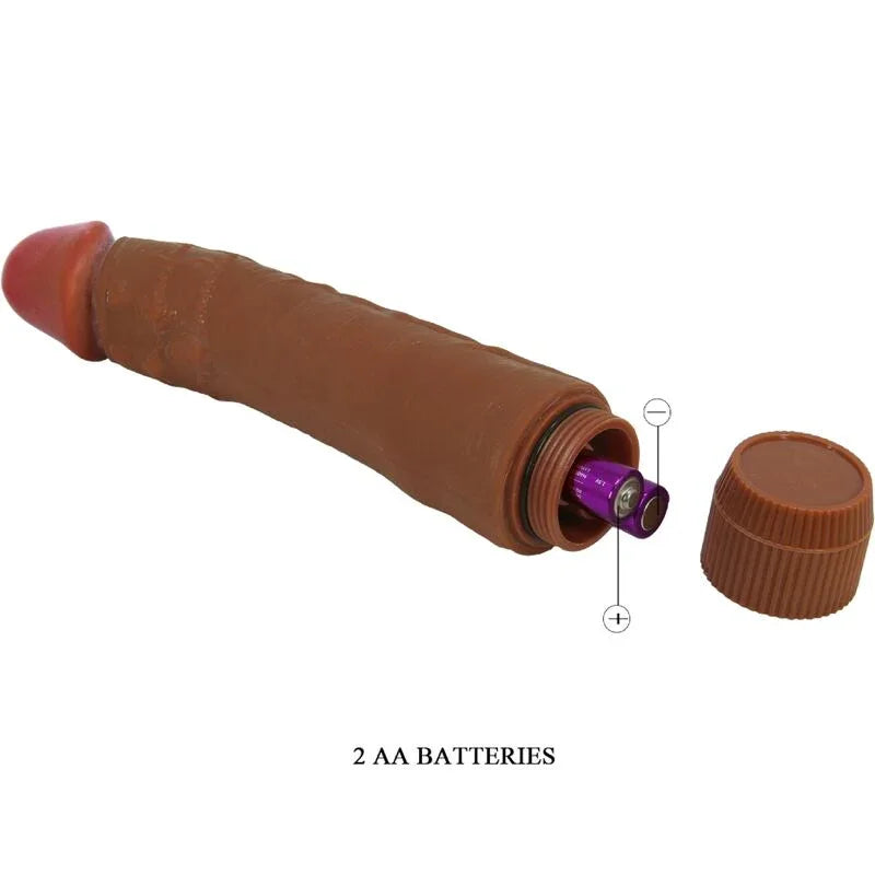 BAILE - DYBBUK VIBRADOR REALÍSTICO 24 CM MULATO - Nuvica