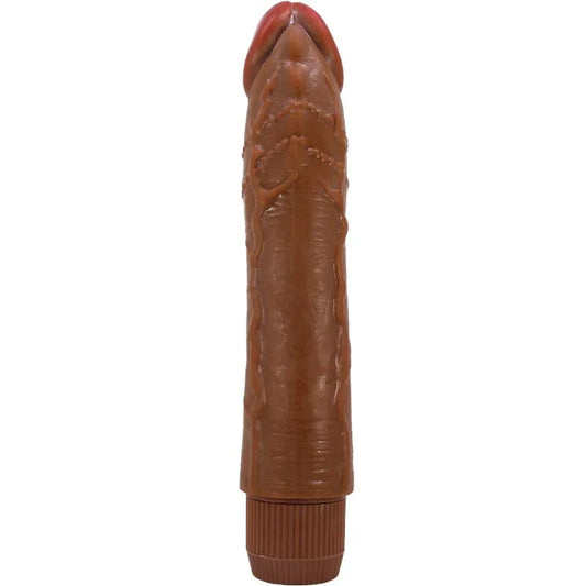 BAILE - DYBBUK VIBRADOR REALÍSTICO 24 CM MULATO - Nuvica