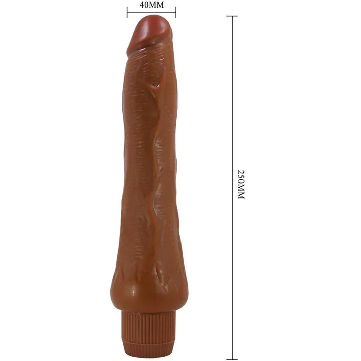 BAILE - DRYAD VIBRADOR REALÍSTICO 25 CM MULATO - Nuvica