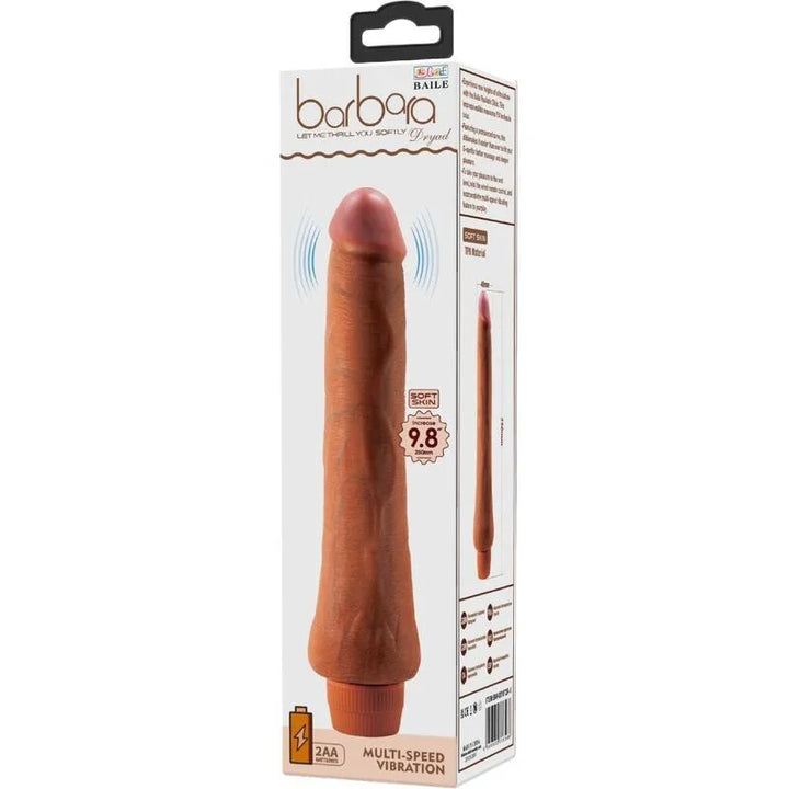 BAILE - DRYAD VIBRADOR REALÍSTICO 25 CM MULATO - Nuvica