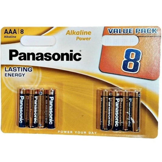 PANASONIC - BRONZE PILA ALCALINA AAA LR03 BLISTER*8 - Nuvica