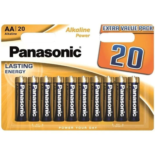 PANASONIC - BRONZE PILA ALCALINA AA LR6 BLISTER*20 - Nuvica