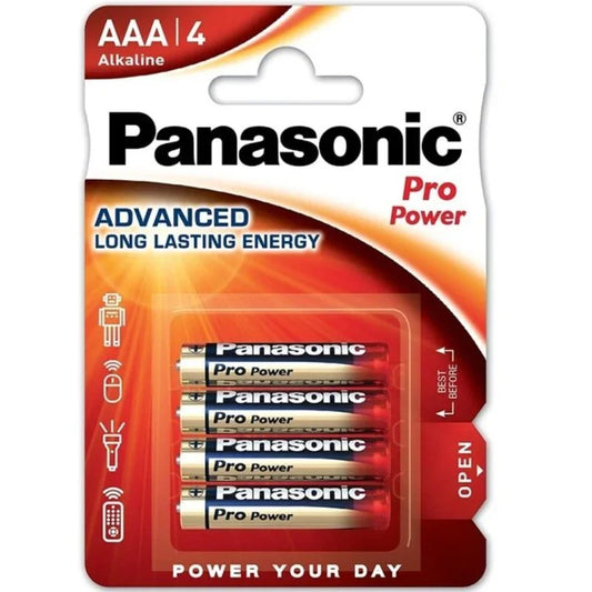 PANASONIC - PRO POWER PILA ALCALINA AAA LR03 BLISTER*4 - Nuvica