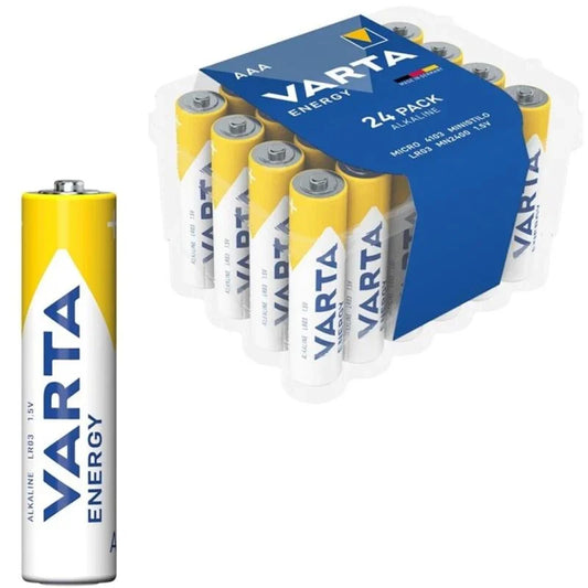 VARTA - ENERGY PILA ALCALINA AAA LR03 PACK*24 PILAS - Nuvica