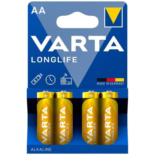 VARTA - LONGLIFE PILA ALCALINA AA LR6 BLISTER*4 - Nuvica