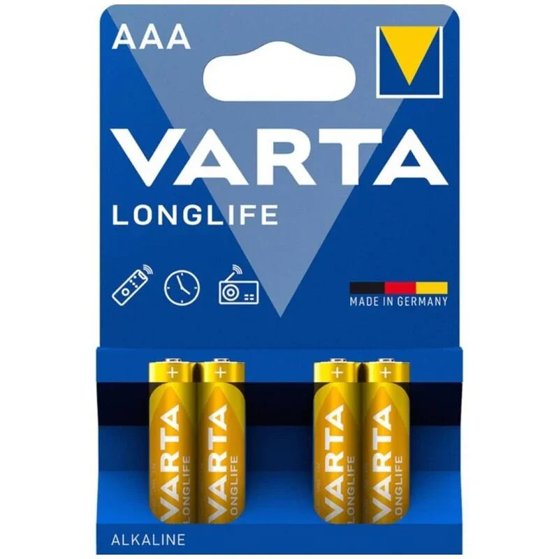 VARTA - LONGLIFE PILA ALCALINA AAA LR03 BLISTER*4 - Nuvica