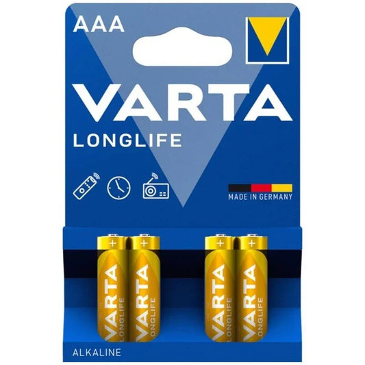 VARTA - LONGLIFE PILA ALCALINA AAA LR03 BLISTER*4 - Nuvica