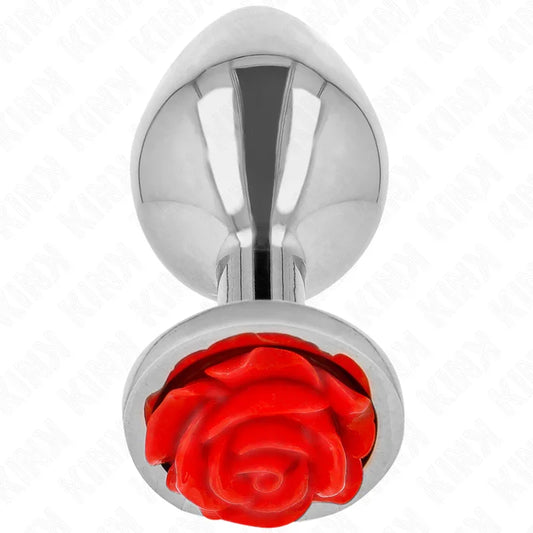 KINK - PLUG ANAL ROSA ROJA TALLA S - Nuvica
