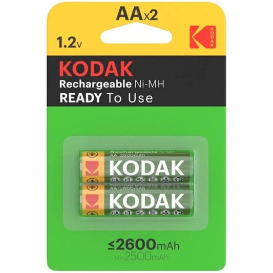 KODAK - PILA RECARGABLE HR6 AA 2600mAh BLISTER*2 - Nuvica
