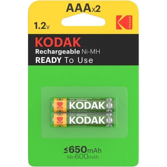 KODAK - PILA RECARGABLE HR03 AAA 650mAh BLISTER*2 - Nuvica