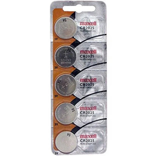 MAXELL - PILA BOTÓN LITIO CR2025 3V BLISTER*5 - Nuvica