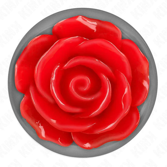 KINK - PLUG ANAL ROSA ROJA TALLA M - Nuvica