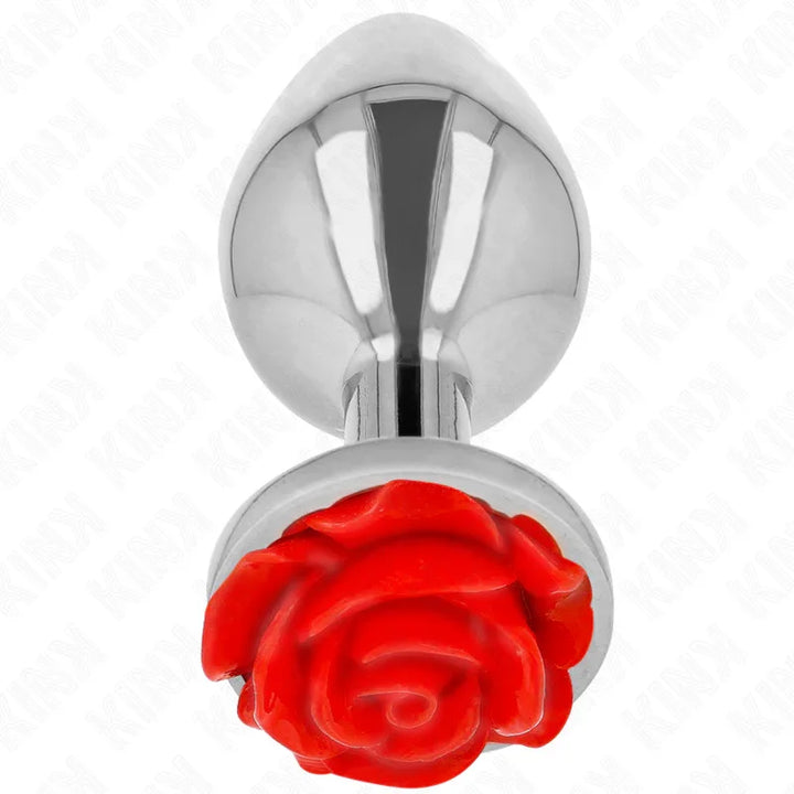 KINK - PLUG ANAL ROSA ROJA TALLA L - Nuvica