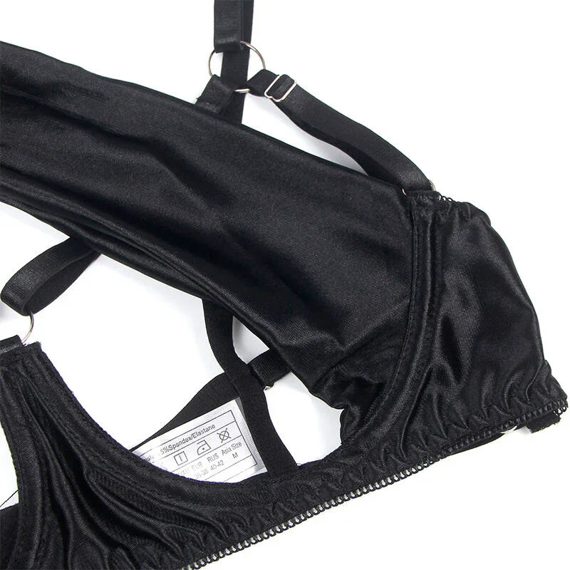 SUBBLIME - 955199 SET SUJETADOR CON LAZO NEGRO AJUSTABLE S/M - Nuvica