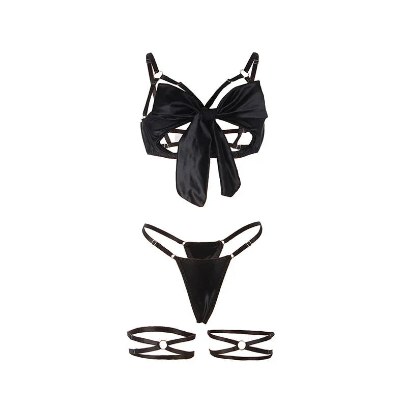 SUBBLIME - 955205 SET SUJETADOR CON LAZO NEGRO AJUSTABLE L/XL - Nuvica