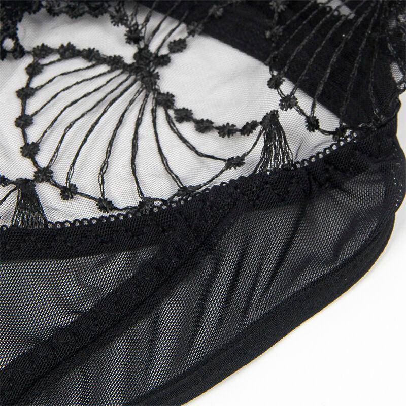 SUBBLIME - 955229 BODY TRANSPARENTE CON ENCAJE HUECO NEGRO L/XL - Nuvica