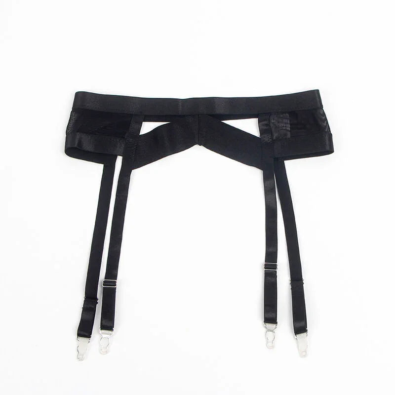 SUBBLIME - 955243 SET SUJETADOR CON LIGUERO BONDAGE NEGRO L/XL - Nuvica