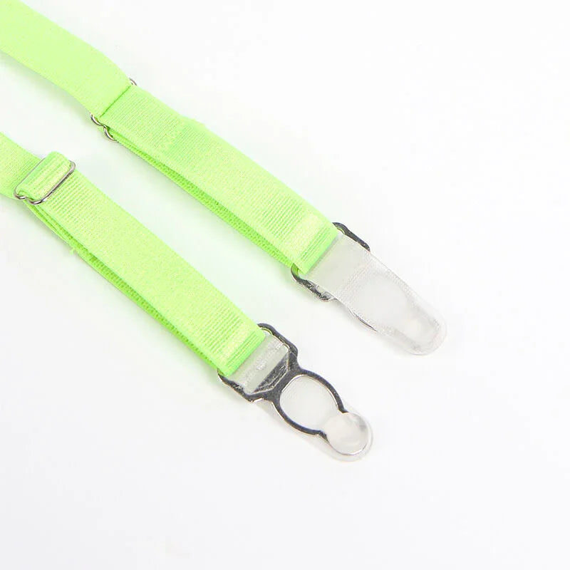 SUBBLIME - 955311 SET SUJETADOR CON ENCAJE Y LIGUEROS VERDE Y AZUL S/M - Nuvica