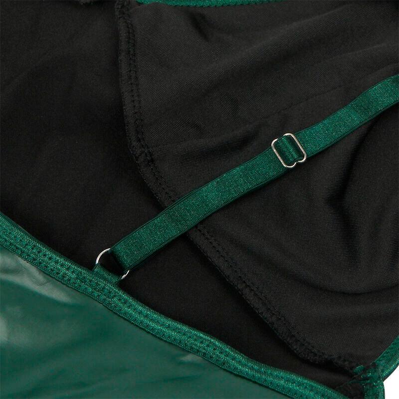 SUBBLIME - 955434 VESTIDO CON TIRANTES DE CUERO VERDE S/M - Nuvica