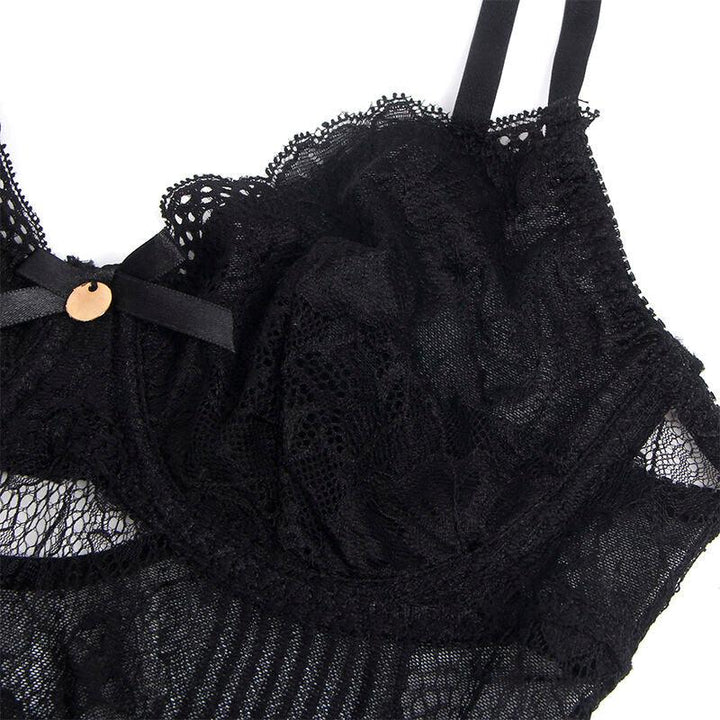 SUBBLIME - 955625 BODY DE ENCAJE CON CIERRE INFERIOR NEGRO L/XL - Nuvica