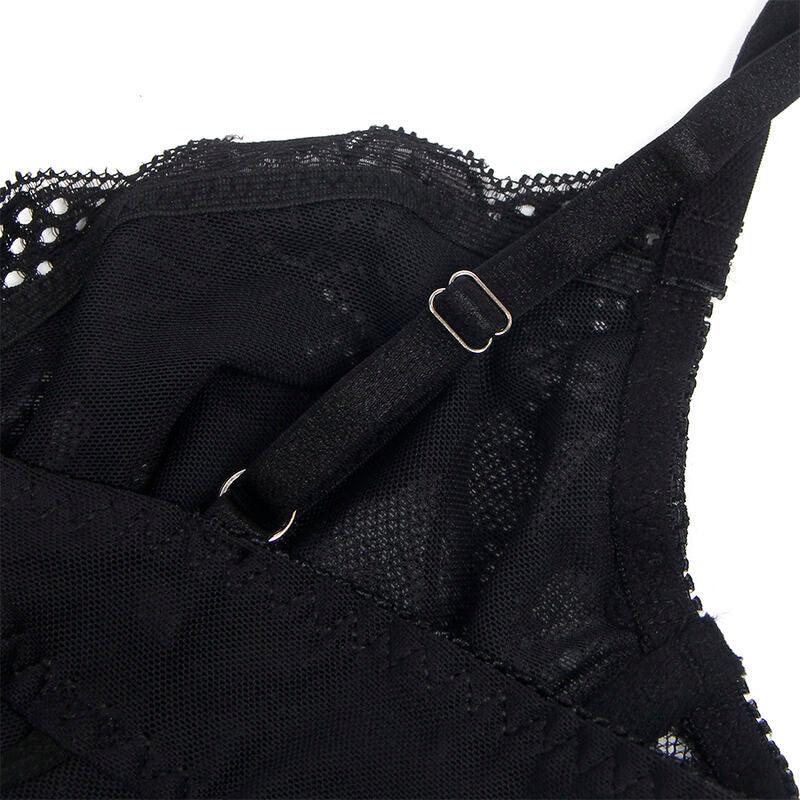 SUBBLIME - 955625 BODY DE ENCAJE CON CIERRE INFERIOR NEGRO L/XL - Nuvica