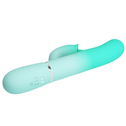 PRETTY LOVE - GIGI VIBRADOR RABBIT MULTIFUNCIÓN VERDE AGUA - Nuvica