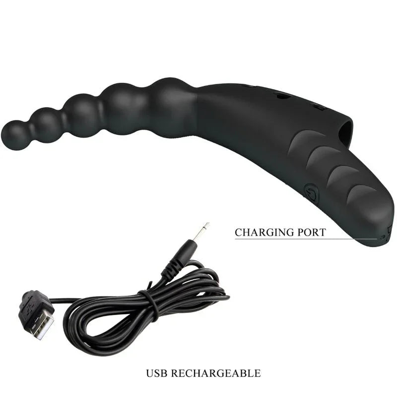 PRETTY LOVE - JORDIN VIBRADOR DE DEDO 10 VIBRACIONES NEGRO - Nuvica