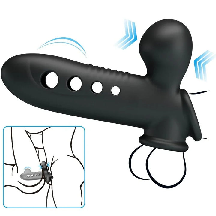 PRETTY LOVE - CRANE FUNDA PARA PENE CON AIRBAG NEGRO - Nuvica
