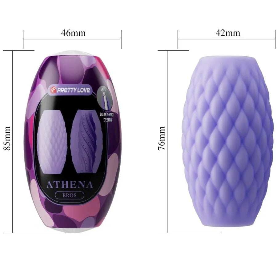 PRETTY LOVE - ATHENA EROS MASTURBADOR MASCULINO SILICONA MORADO - Nuvica