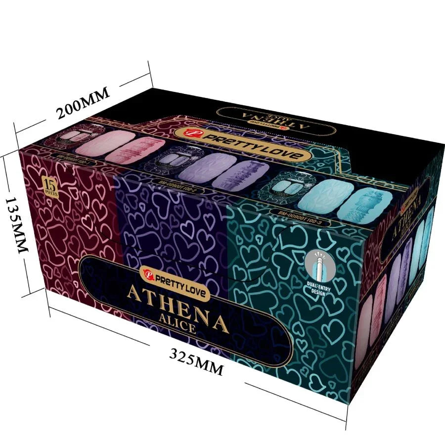 PRETTY LOVE - ATHENA ALICE PACK 15 MASTURBADORES MASCULINOS VARIOS - Nuvica