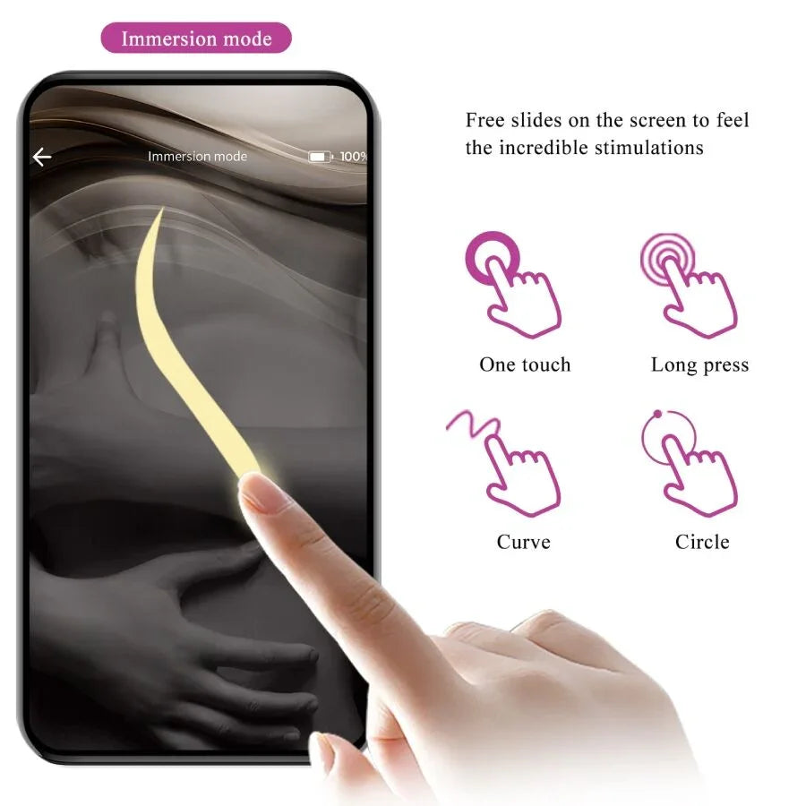 PRETTY LOVE - LEVIATHAN VIBRADOR CONTROLADO POR APP MORADO - Nuvica