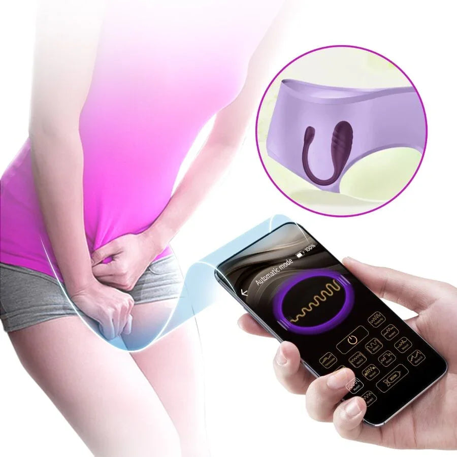 PRETTY LOVE - LEVIATHAN VIBRADOR CONTROLADO POR APP MORADO - Nuvica