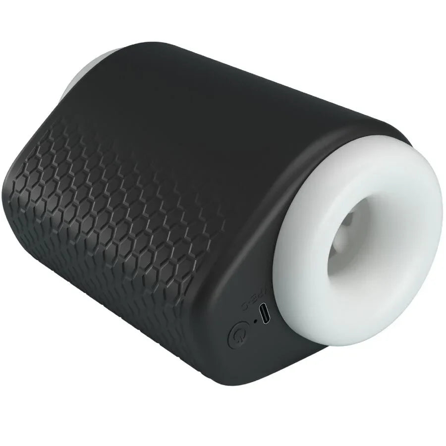 PRETTY LOVE - DJ GIRL MASTURBADOR MASCULINO CON VIBRACIÓN 5 CONFIGURACIONES NEGRO - Nuvica