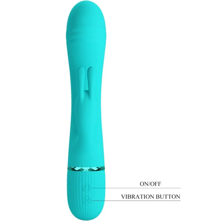 PRETTY LOVE - SCOCCO VIBRADOR RABBIT TURQUESA - Nuvica