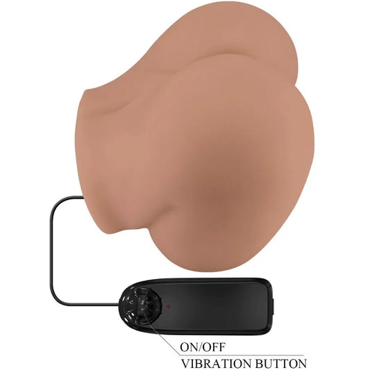 CRAZY BULL - BERNACE TRASERO VIBRADOR CON VAGINA Y ANO REALÍSTICO NATURAL CONTROL REMOTO - Nuvica