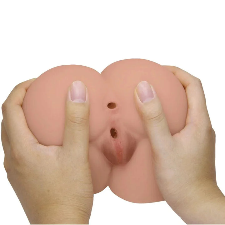 CRAZY BULL - BERNACE TRASERO VIBRADOR CON VAGINA Y ANO REALÍSTICO NATURAL CONTROL REMOTO - Nuvica