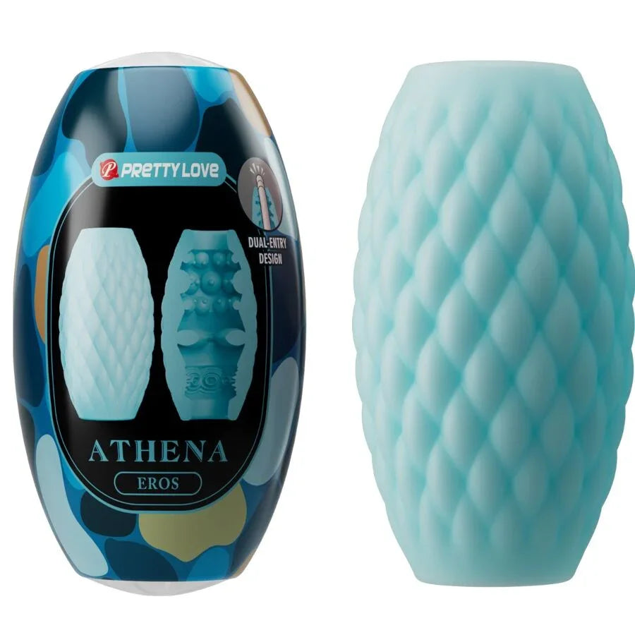 PRETTY LOVE - ATHENA EROS MASTURBADOR MASCULINO SILICONA CELESTE - Nuvica