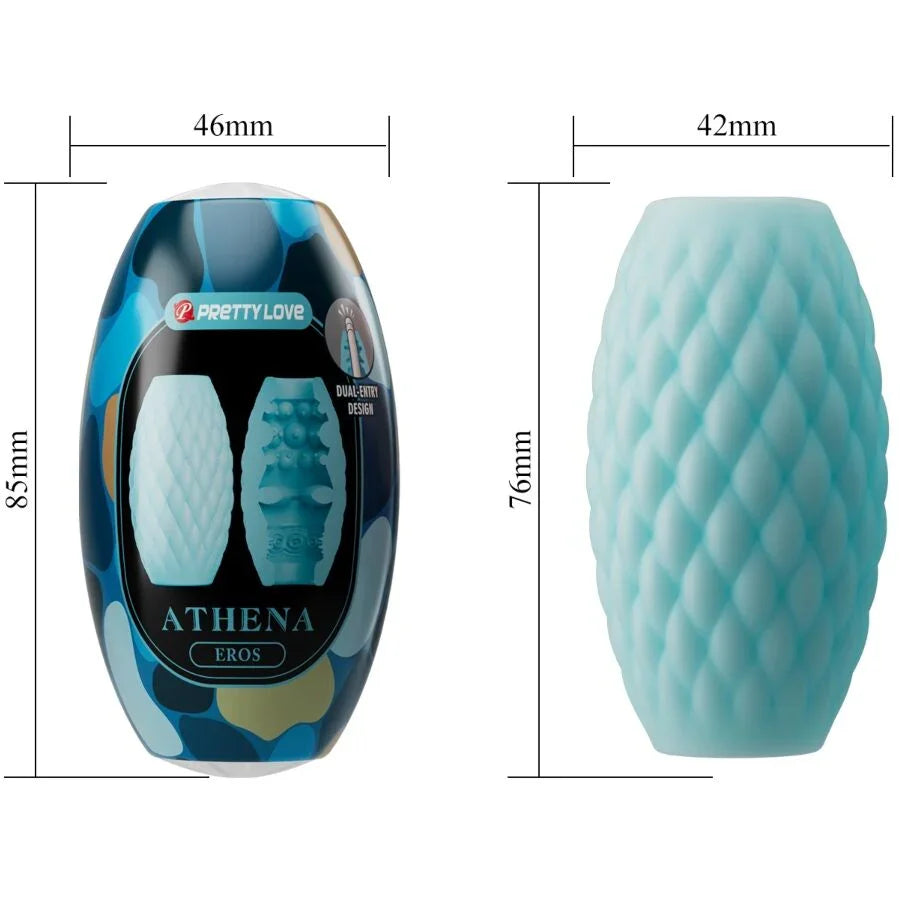 PRETTY LOVE - ATHENA EROS MASTURBADOR MASCULINO SILICONA CELESTE - Nuvica