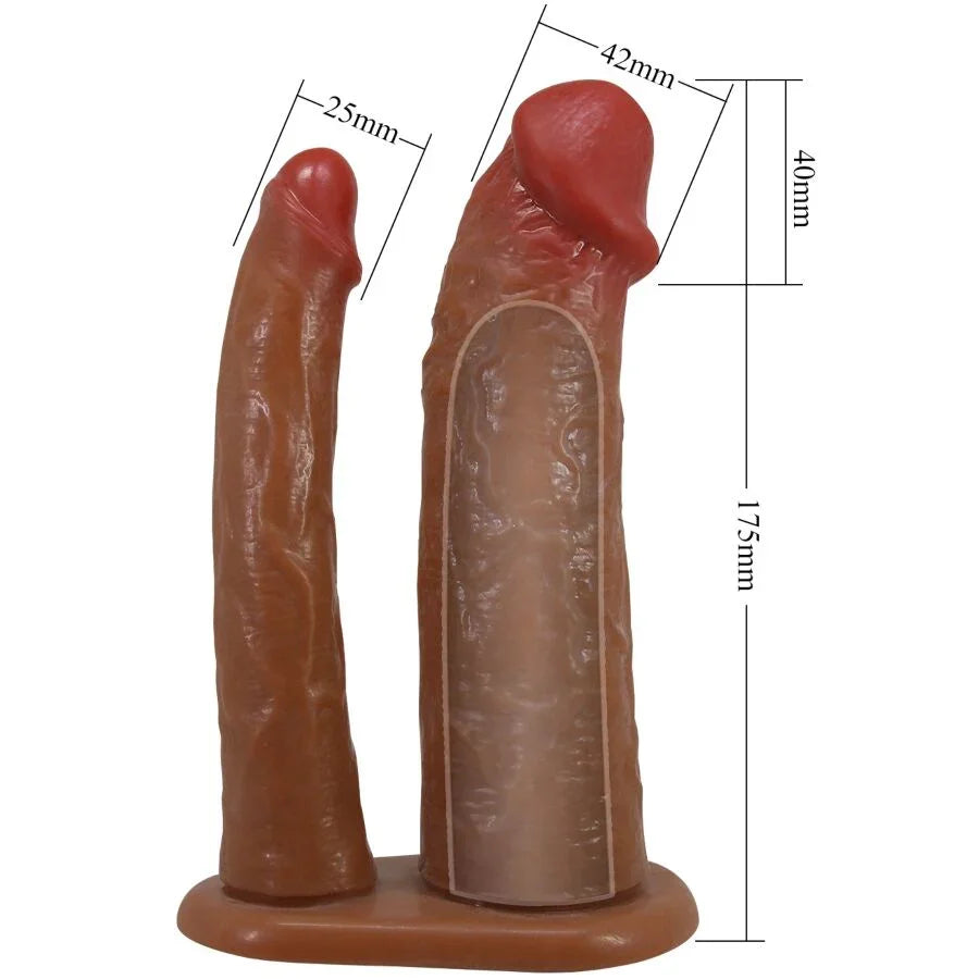 PRETTY LOVE - KEAVEN HARNESS BRIEFS UNIVERSAL & COMFORTABLE DOBLE DILDO - Nuvica