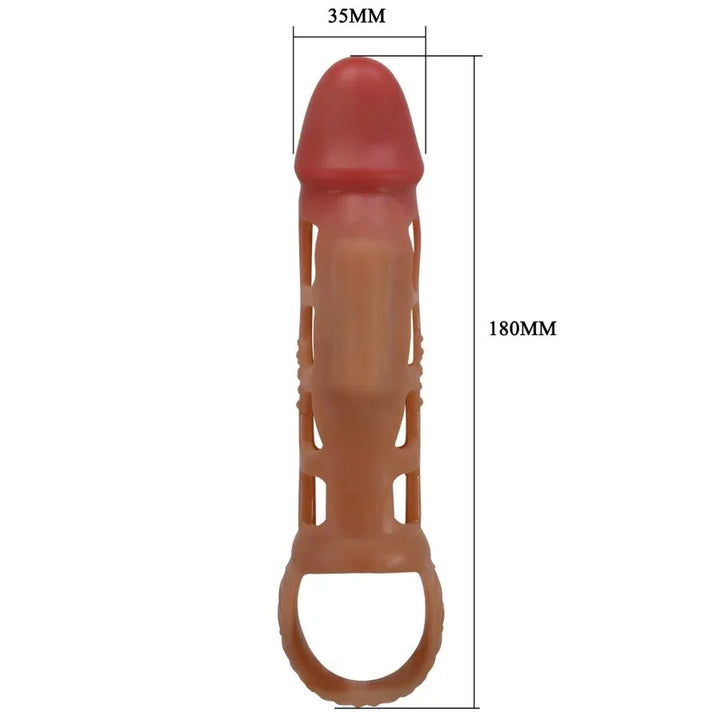 PRETTY LOVE - PRESTON FUNDA PARA PENE CON VIBRACIÓN DE 18 CM - Nuvica