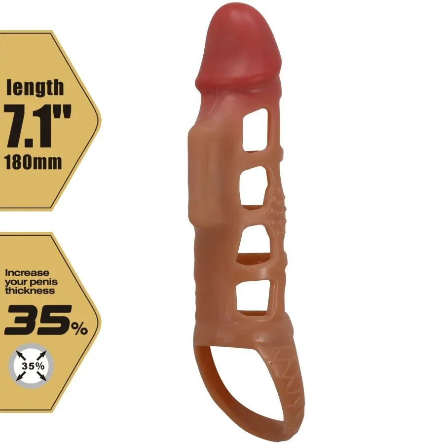 PRETTY LOVE - PRESTON FUNDA PARA PENE CON VIBRACIÓN DE 18 CM - Nuvica