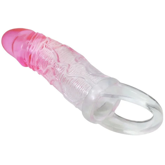 PRETTY LOVE - ODES FUNDA REALÍSTICA ALARGADORA DE 2 CM PARA PENE ROSA - Nuvica