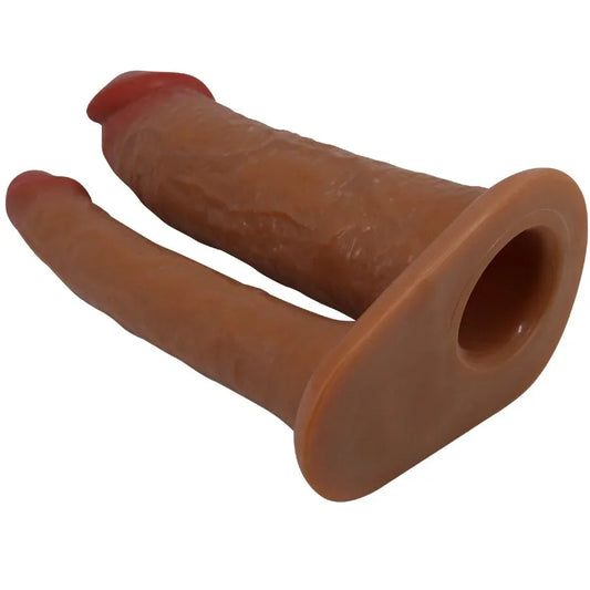 PRETTY LOVE - YAIRON FUNDA PARA PENE DOBLE CON EXTENSIÓN DE 4 CM MULATO - Nuvica