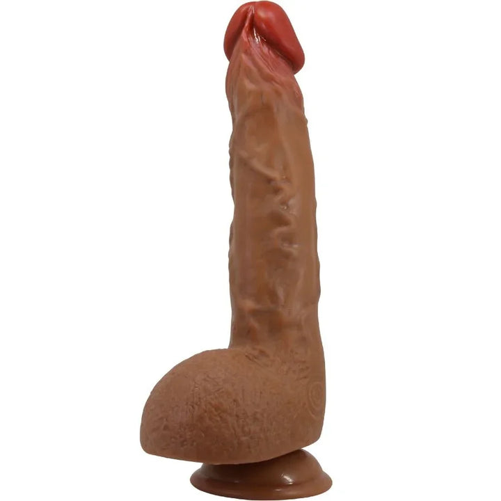 BAILE - BEAUTIFUL WILKS VIBRADOR REALÍSTICO DE 5 CONFIGURACIONES 25 CM MULATO - Nuvica